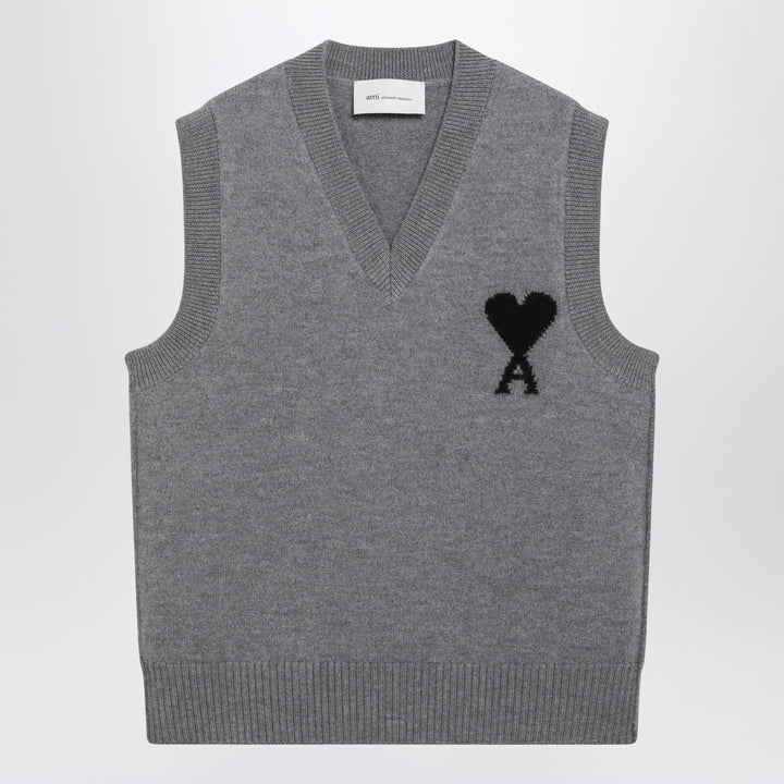 Ami Paris Vests - Grey | 43b01f473375488e68a10bd05b3e3b1e92842709