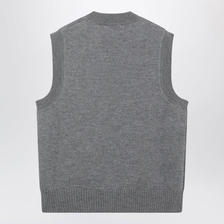 Ami Paris Vests - Grey | a1cb37ea08661cff94349d152433c07ae1295f49