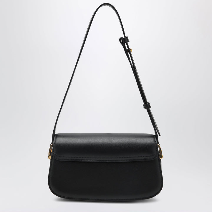 Ami Paris Paris Paris Black Leather Shoulder Bag