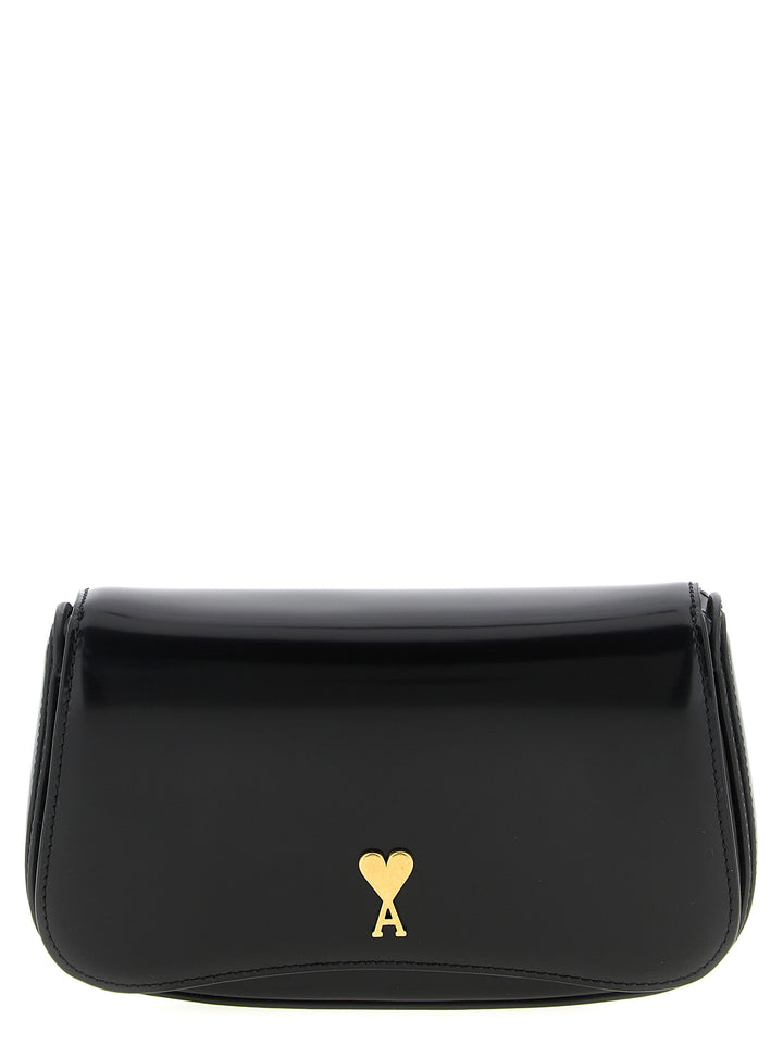 Ami Paris Paris Paris Crossbody Bags - Black | ffd8fa4d6c9dbc815c1ce15d6f20b7dc53570cfb