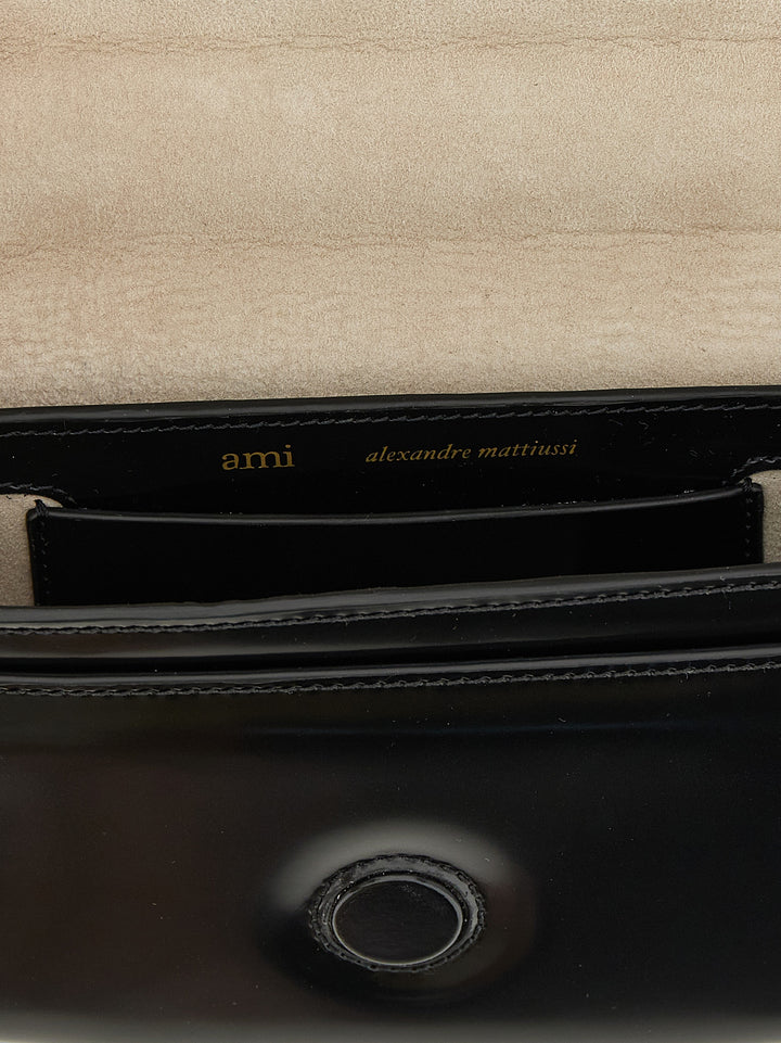 Ami Paris Paris Paris Crossbody Bags - Black | 26dcd9a3f0701e5aa60de167c22b6f5fa91643e2
