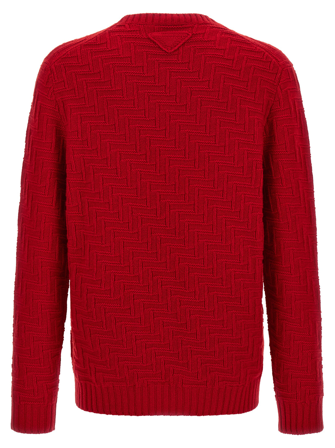 Prada Crew Neck Sweater Sweaters and Cardigans - Red | 49e94ce4f51487c315a2cce00ebbfaf40fbfa66d