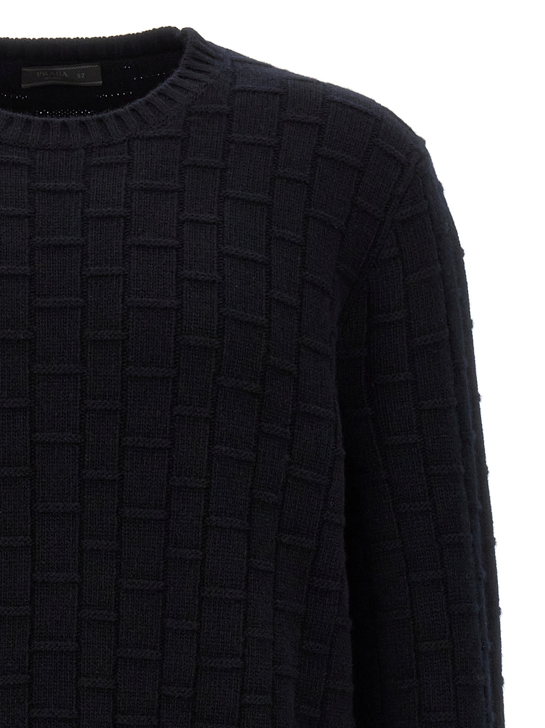 Prada Crewneck Sweater Sweaters and Cardigans - Blue | 842d009b84bd06bb2ca470e87a0266401070e681