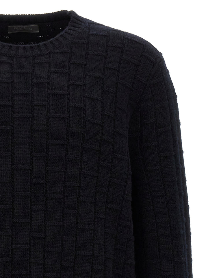 Prada Crewneck Sweater Sweaters and Cardigans - Blue | 842d009b84bd06bb2ca470e87a0266401070e681