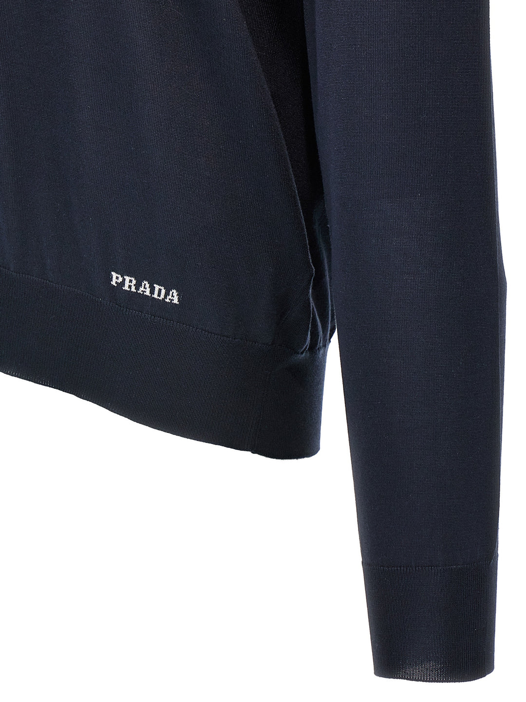 Prada Silk Sweater Sweaters and Cardigans - Blue | 0931112c7adb1f948918ebc4ed1738a8a70cc677