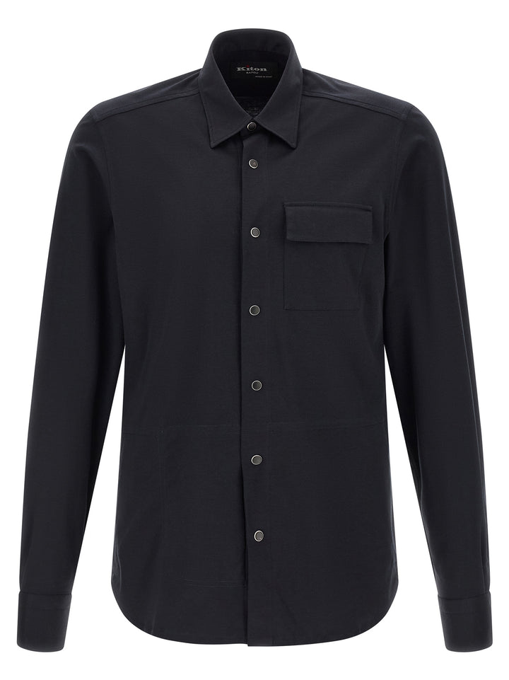 Kiton Buba Shirt and Blouse - Blue | 43690e42fd83fe85251dc861439d783030213073