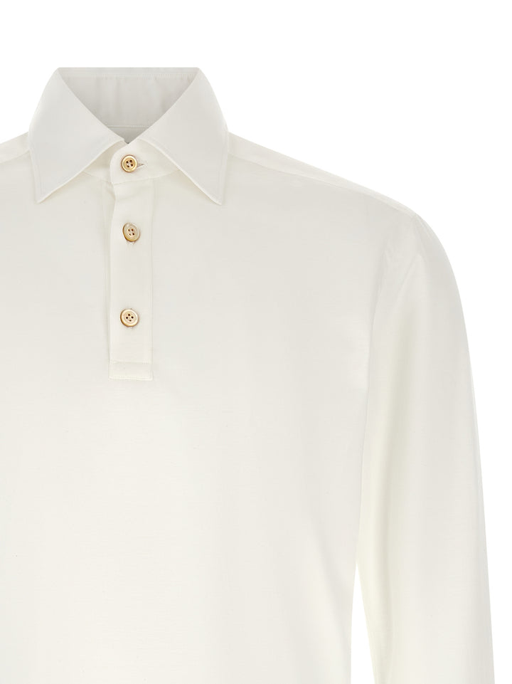 Kiton Positano Polo - White | bac84d52c4cf38d68670c25dea5729f4b109caa6