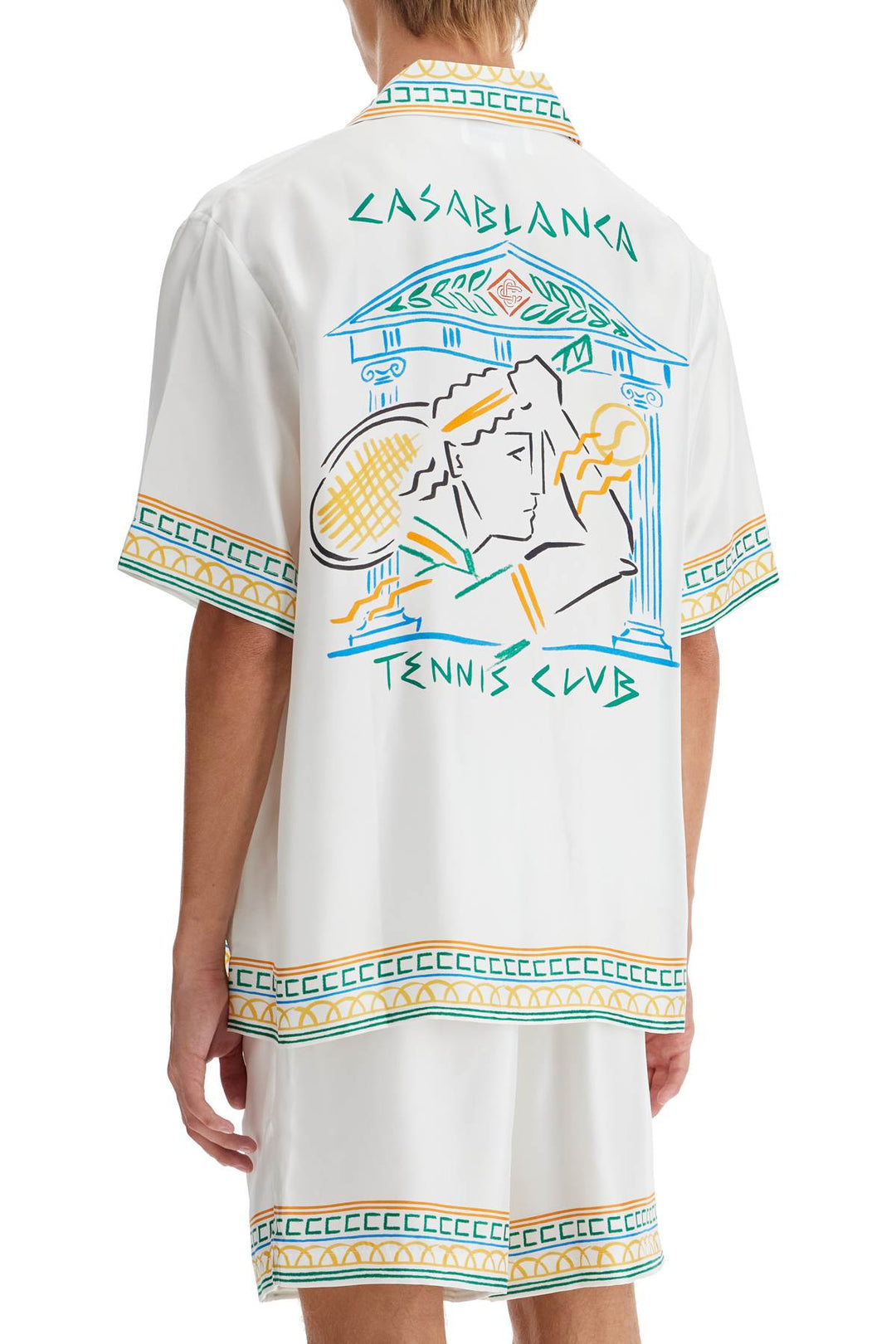 Camicia In Seta Crayon Temple Tennis Club