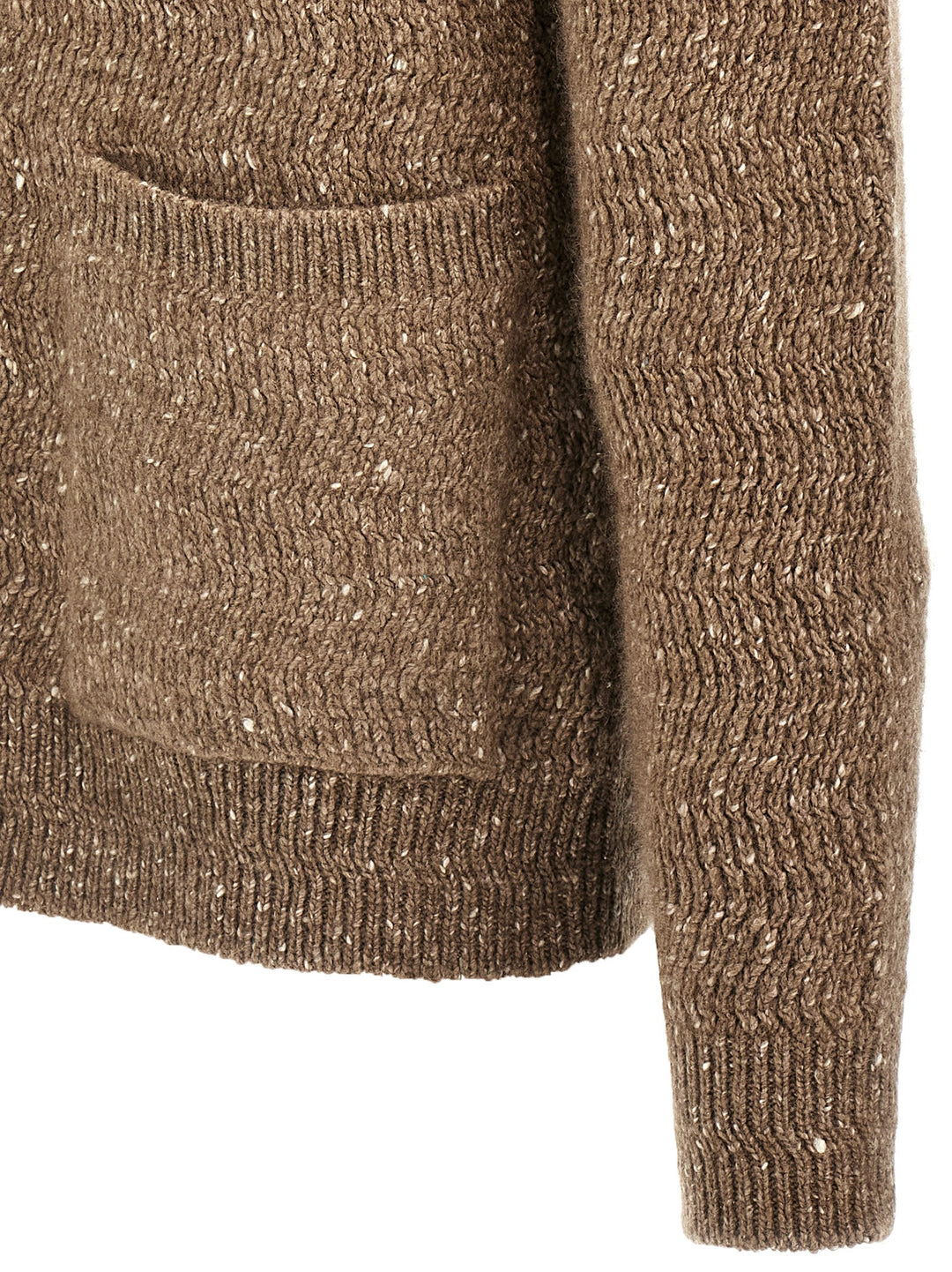 Shawl Neck Cardigan Sweater, Cardigans Beige