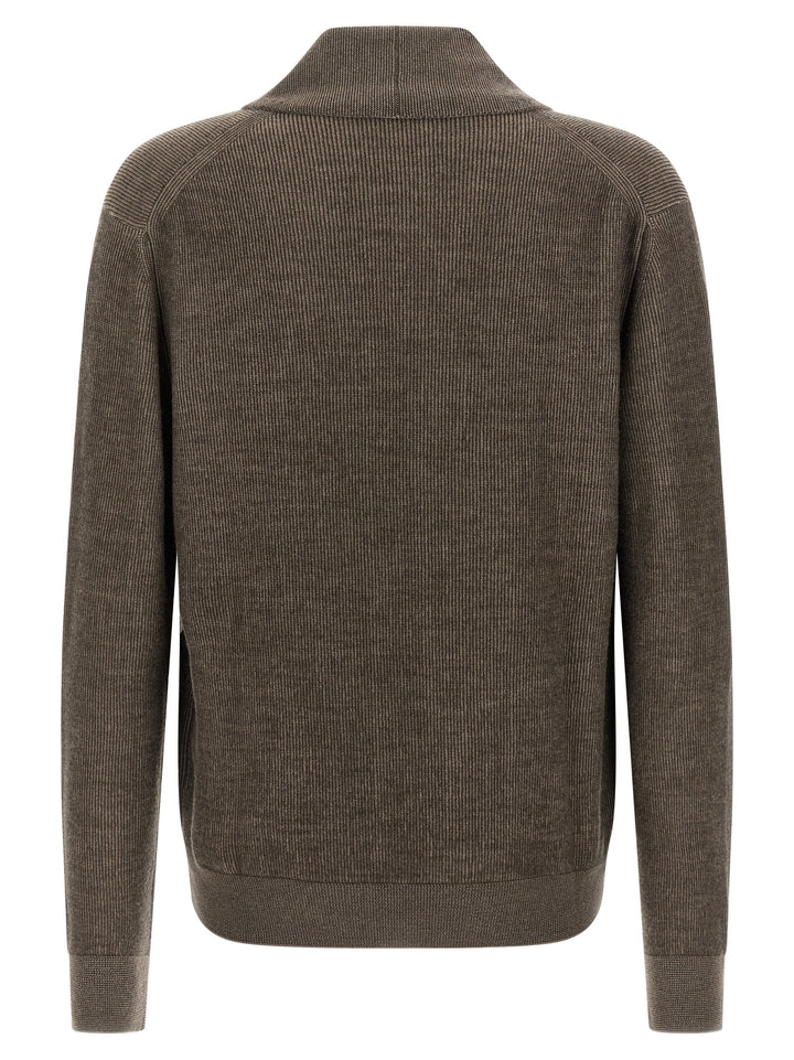 Brioni Shawl Neck Cardigan Sweaters and Cardigans - Brown | 2346e8eb360237bba0ebc0bcb4302f8329587fc8