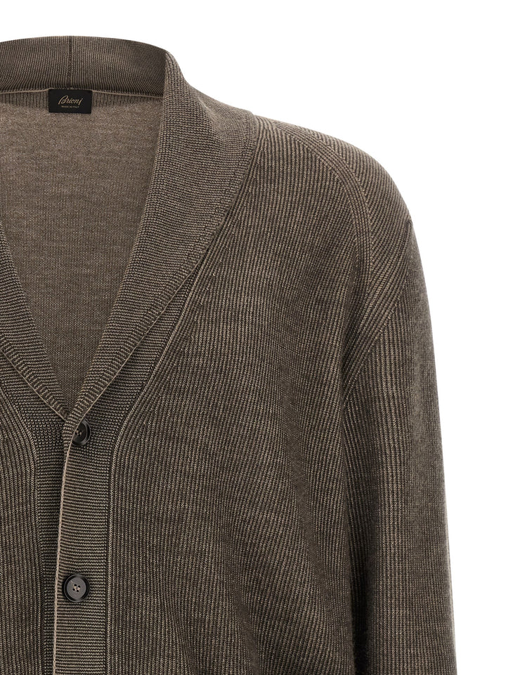 Brioni Shawl Neck Cardigan Sweaters and Cardigans - Brown | a54cf66c982944081e56f22f28c968855881b0b2