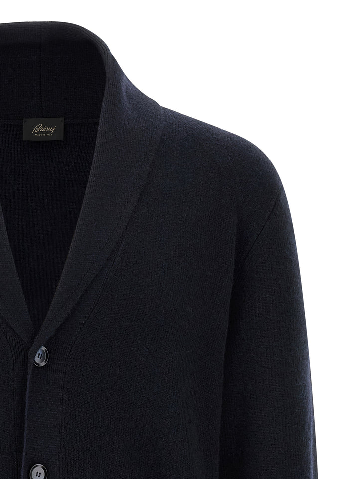 Brioni Cashmere Cardigan Sweaters and Cardigans - Blue | e085682e0effa8a4b11644915ed45e8650fab86c