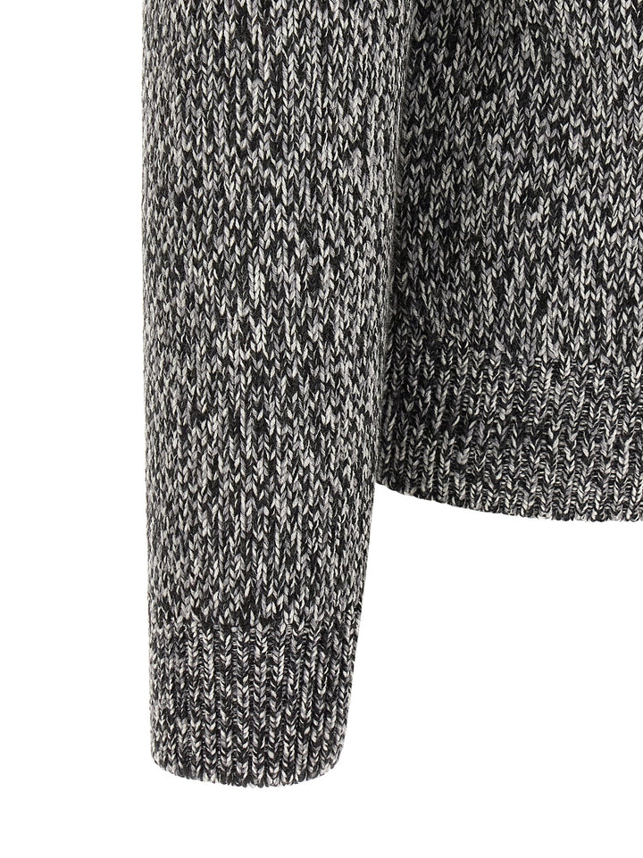 Brioni Shawl Neck Cardigan Sweaters and Cardigans - White/Black | 12c2fa60196c493d1e38ba66640cb565a9c4c6c0