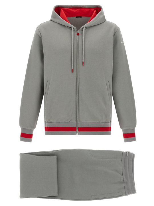Cotton Tracksuit Suits Gray
