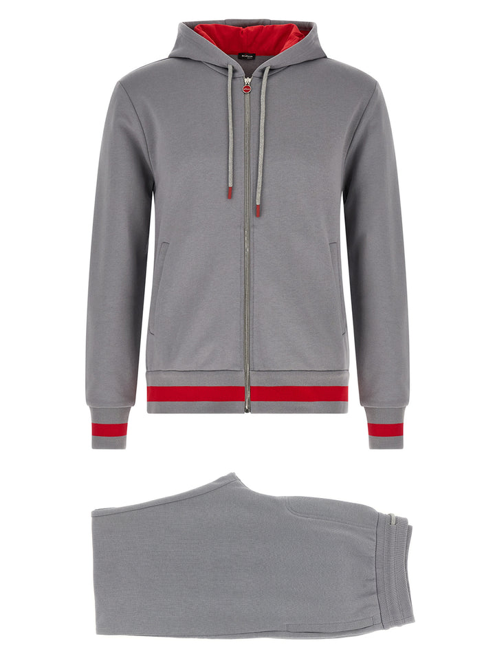 Kiton Cotton Tracksuit Suits - Gray | c321e68d665ad449c8fc04c21456ca1eb996ece5
