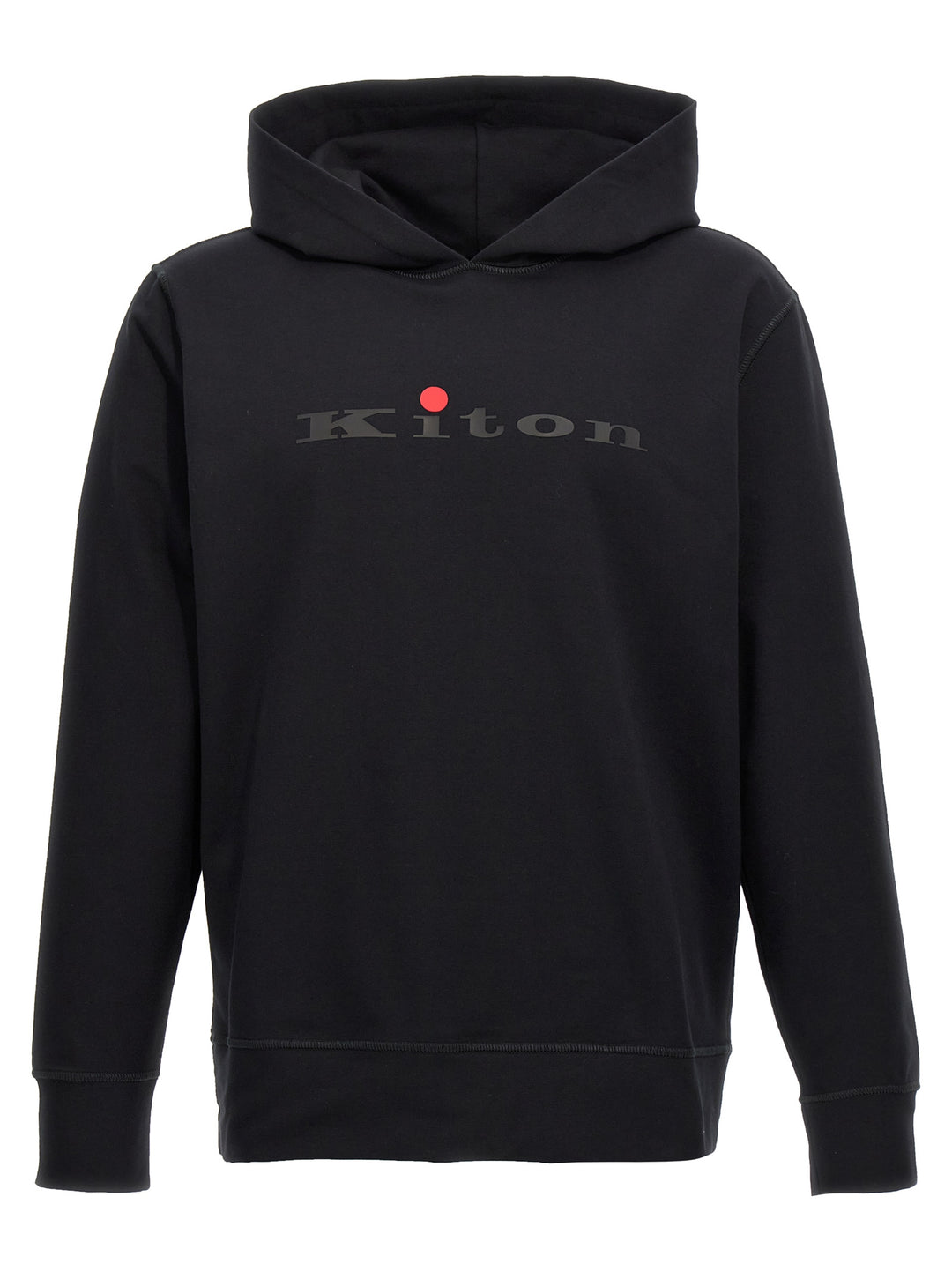 Logo Print Hoodie Sweatshirt Black