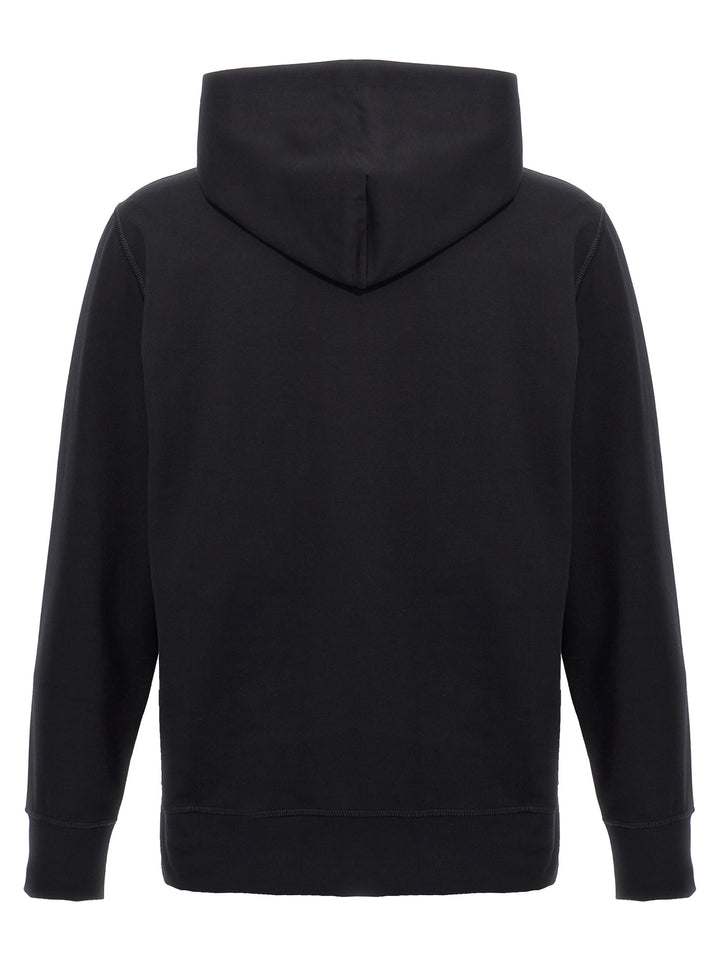 Logo Print Hoodie Sweatshirt Black