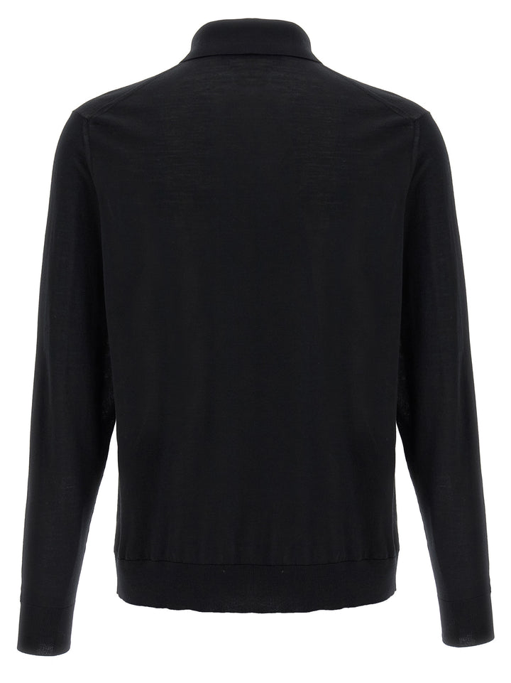 Kiton Ciro Polo - Black | c2cbf3a0a425ed372632eeffc11f9f98c1adab98