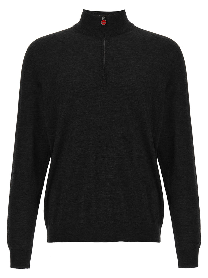 Kiton Half-Zip Sweater Sweaters and Cardigans - Gray | a9d0eea25bbc40ef765d0b6c79bb087653578b67