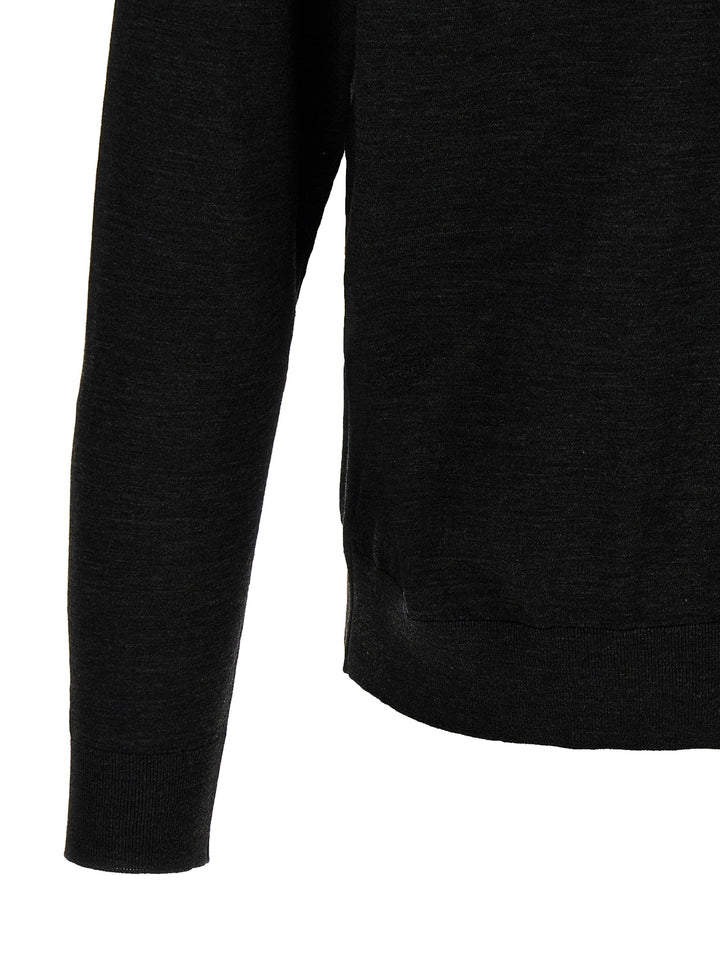 Kiton Half-Zip Sweater Sweaters and Cardigans - Gray | 275ffc954075fc3aa39ad0cf4ad87fd77fa88432