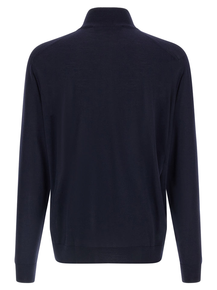 Kiton Half-Zip Sweater Sweaters and Cardigans - Blue | bb84ecf495010791cd7d65f2166d9db4777549e2