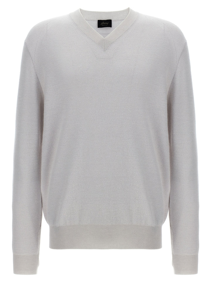 V-Neck Sweater Sweater, Cardigans White