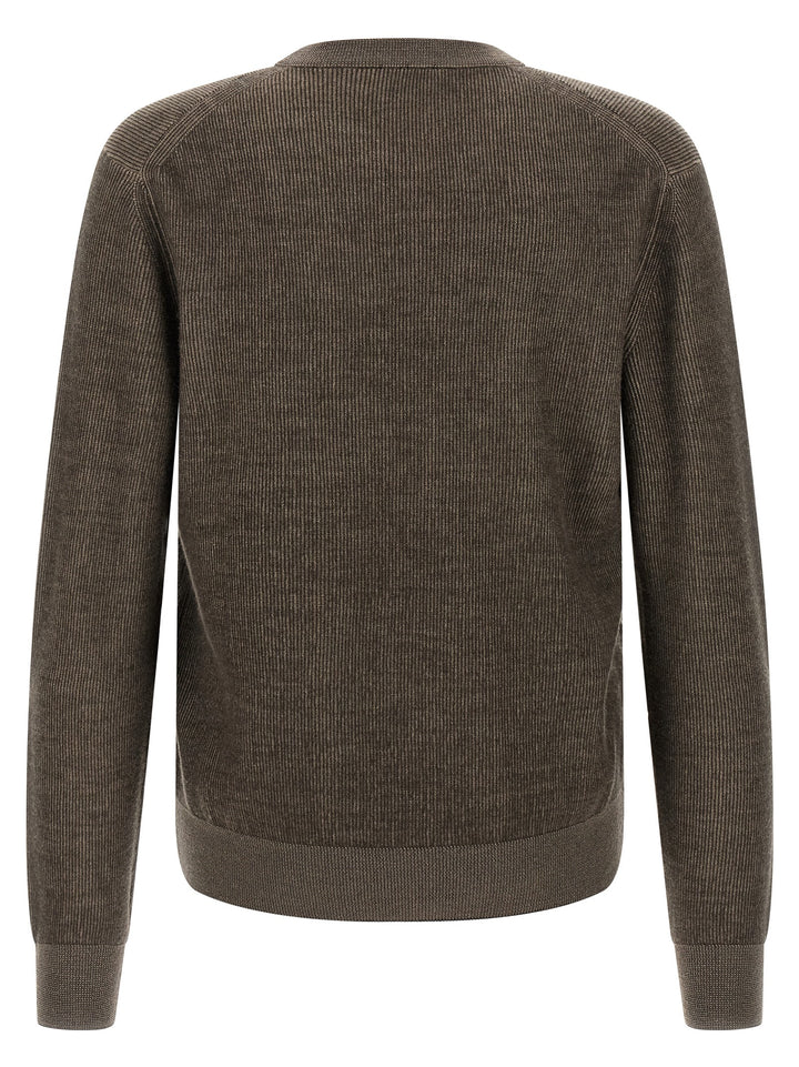 Brioni Vanisé Weave Sweater Sweaters and Cardigans - Brown | 8d4c9cb39d0fdecbc074fbad4b0c4f6f79075f98