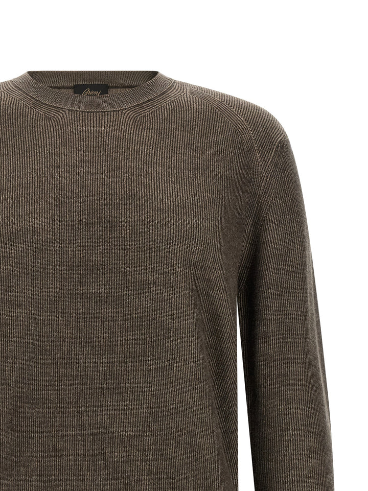 Brioni Vanisé Weave Sweater Sweaters and Cardigans - Brown | 422af44b9efcfa2f38af43334769700dd365acad