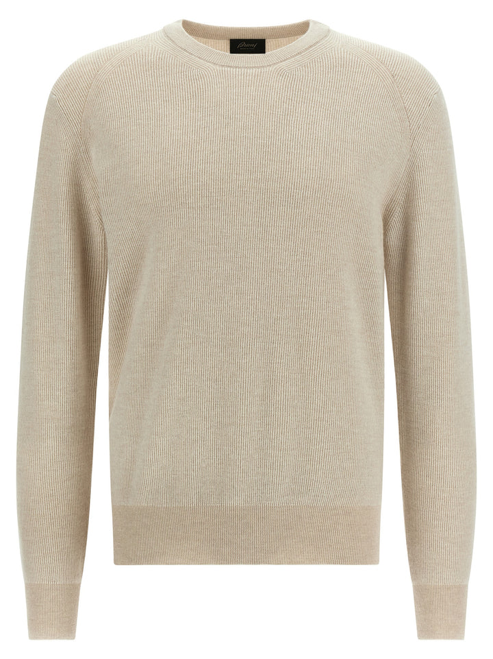 Brioni Ribbed Sweater Sweaters and Cardigans - Beige | 6183e4e865ffb7d158a91eb1f21d7cb0759328c1