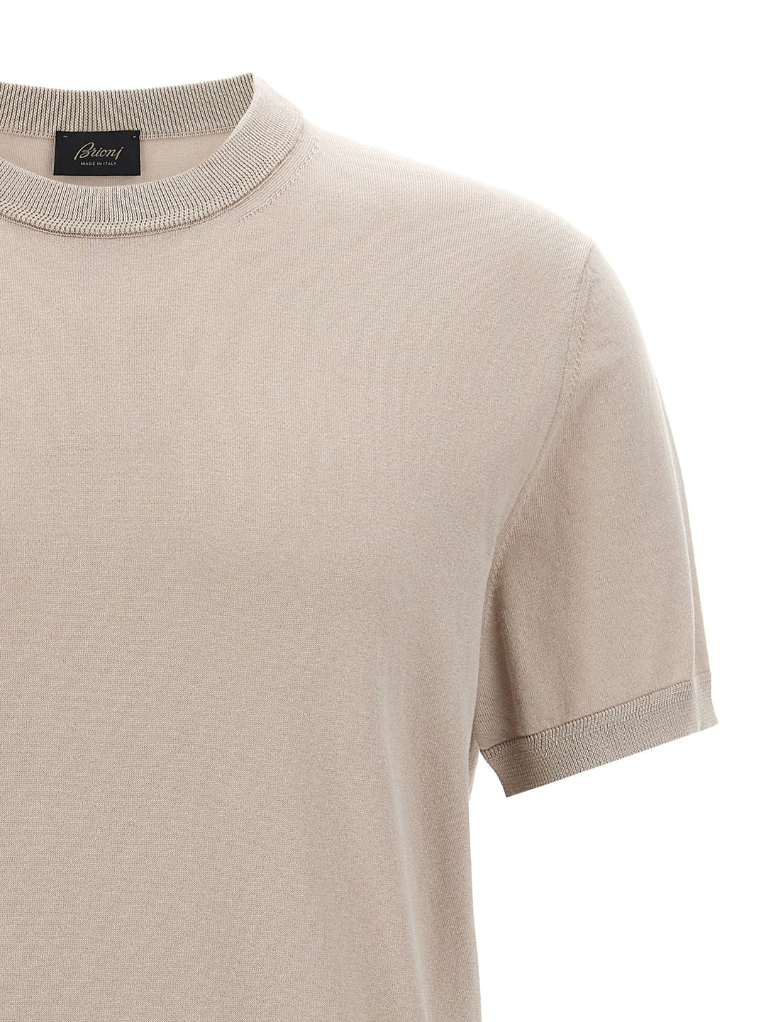 Knitted T-Shirt Beige