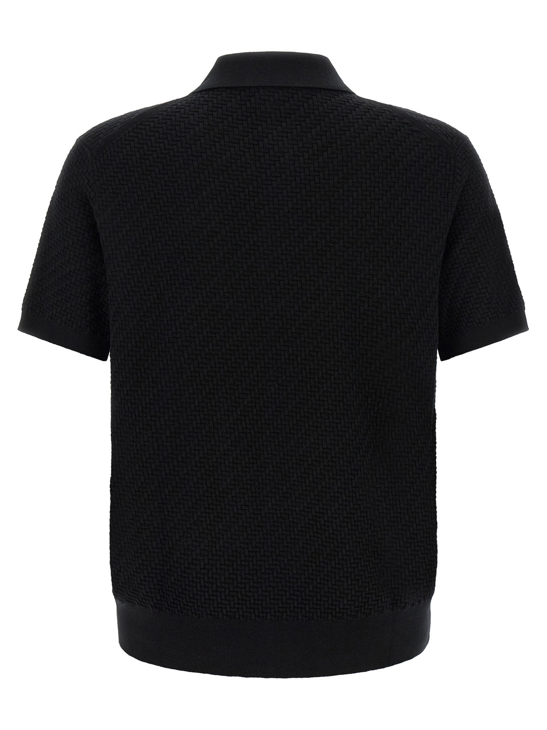 Brioni Trama Polo - Black | 2e0d632b47535be87b23cd85221f0df4e3dce88e