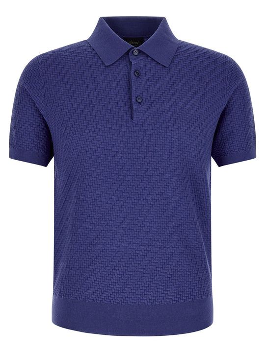 Weaving Plot Polo Blue