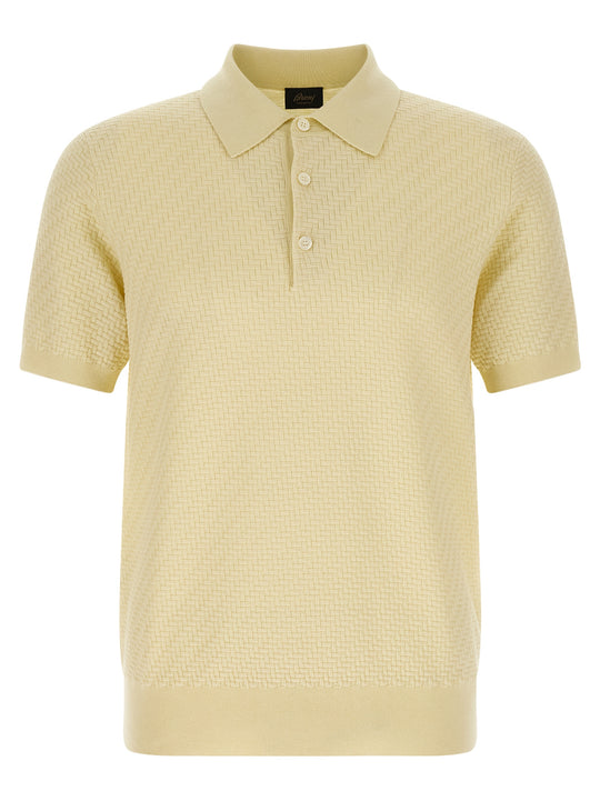 Weaving Plot Polo Yellow