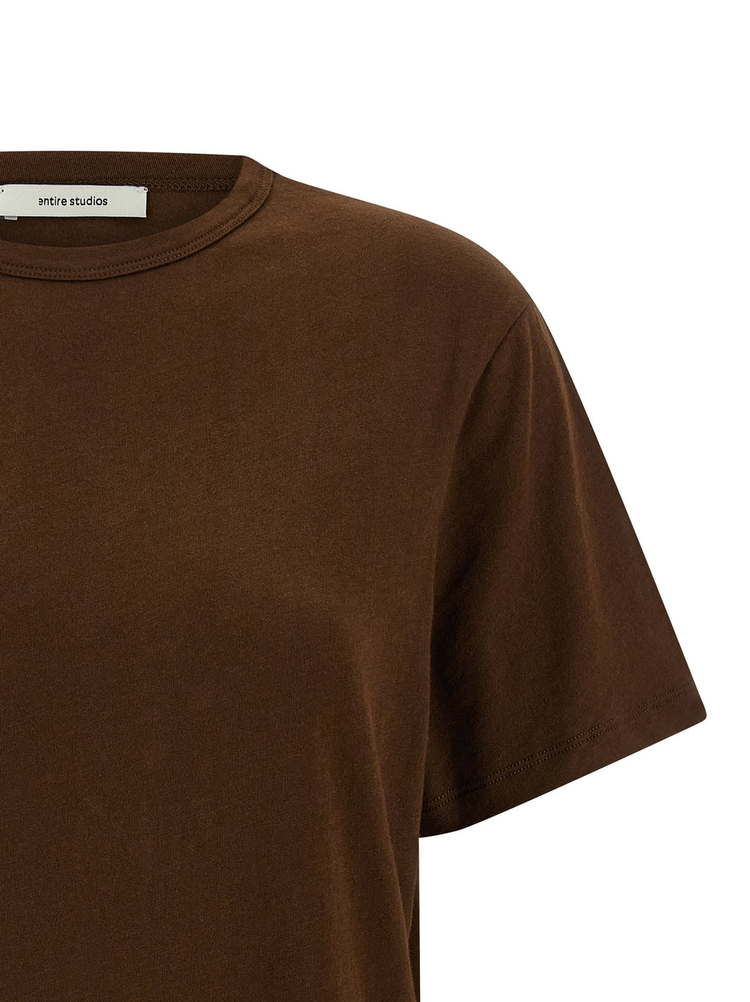 Entire Studios Mini Tee T-shirt - Brown | 57a7e7e38c3bf438d5cda00f386914a81b63c9de