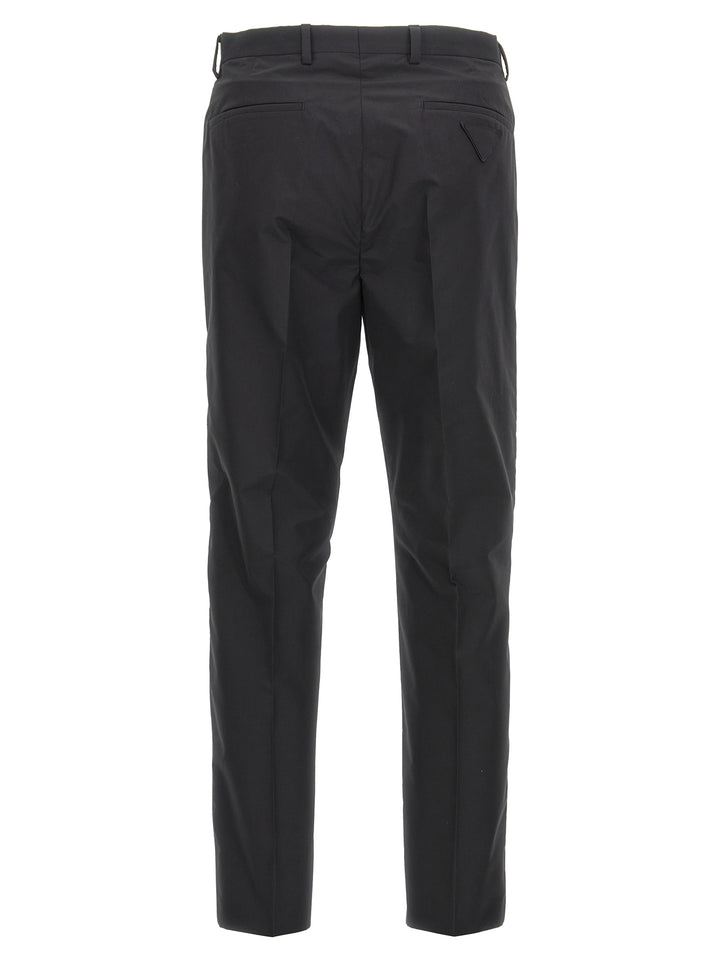 Prada Cotton Trousers Tec Pants - Black | b3572a0f53fbcaf583301bcd13e95e92035b4a88