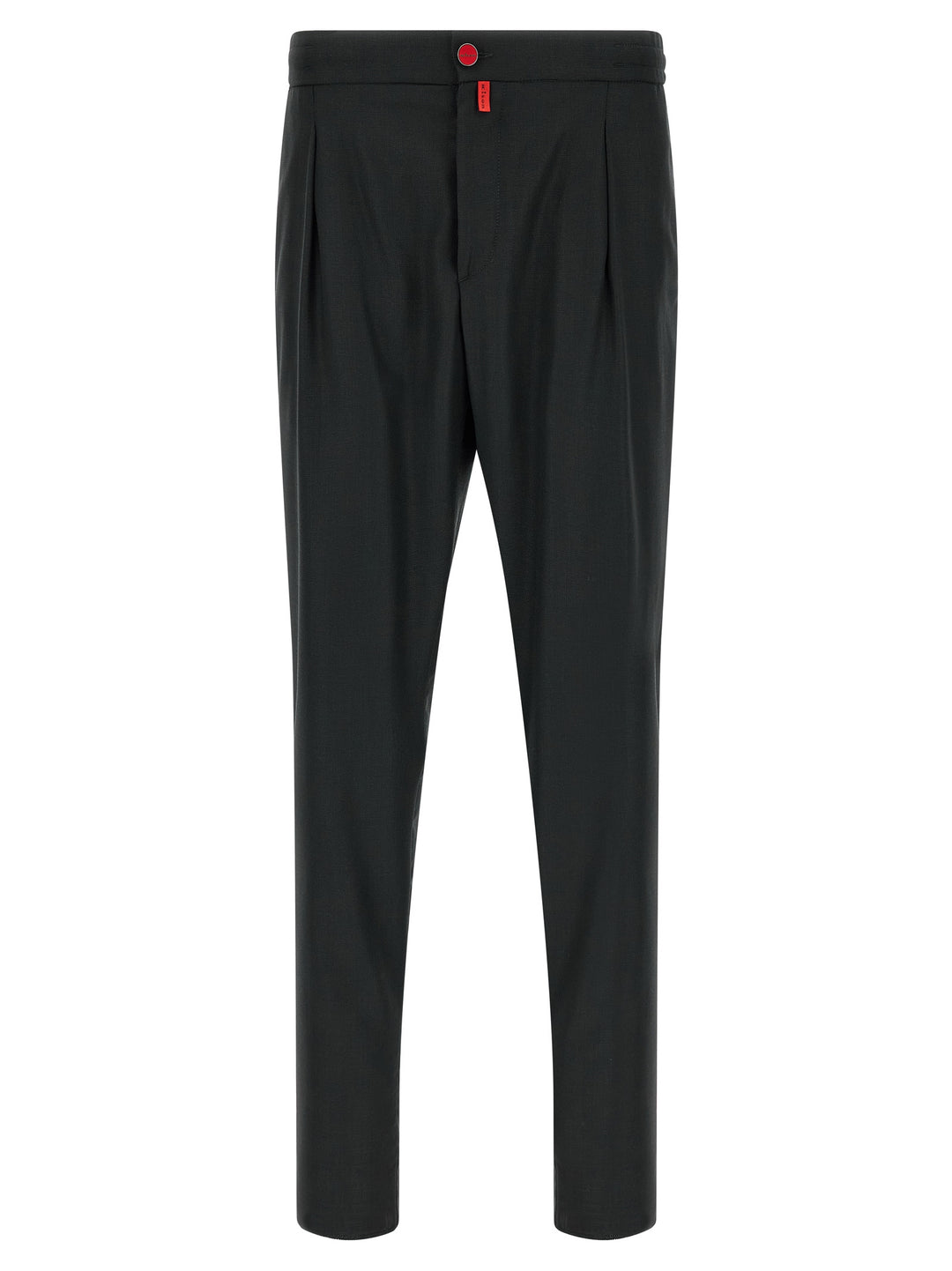 Kiton Red Button Pants - Gray | 3de2009a5214900edbf4803dba9b496f90ddbd96