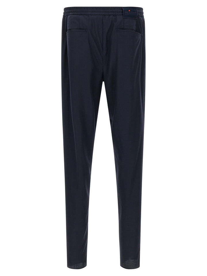 Kiton Pull-On Pants - Blue | 4f2d6a664944a21abd541e4b5d112487a345b601