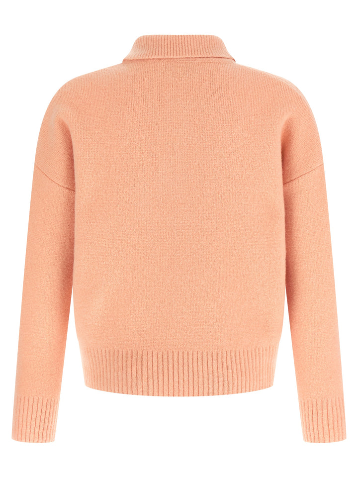 Ami Paris Ami De Coeur Polo - Pink | 65c88faa9090770b630922b9ec5926c3dfcf401c