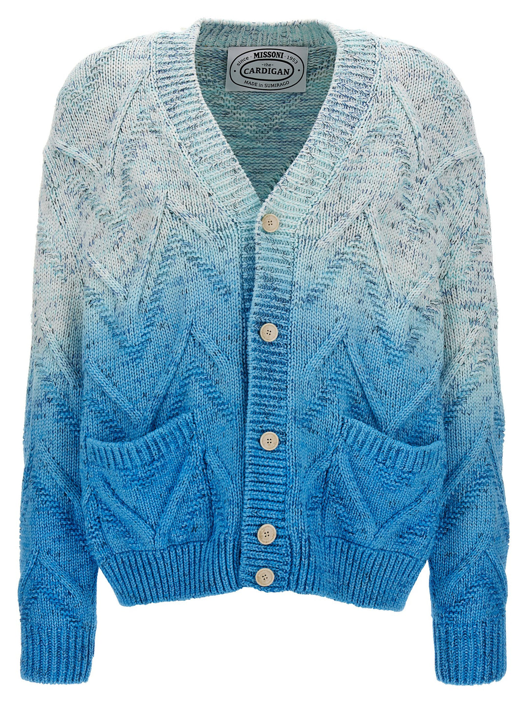 Degrade Cardigan Sweater, Cardigans Light Blue