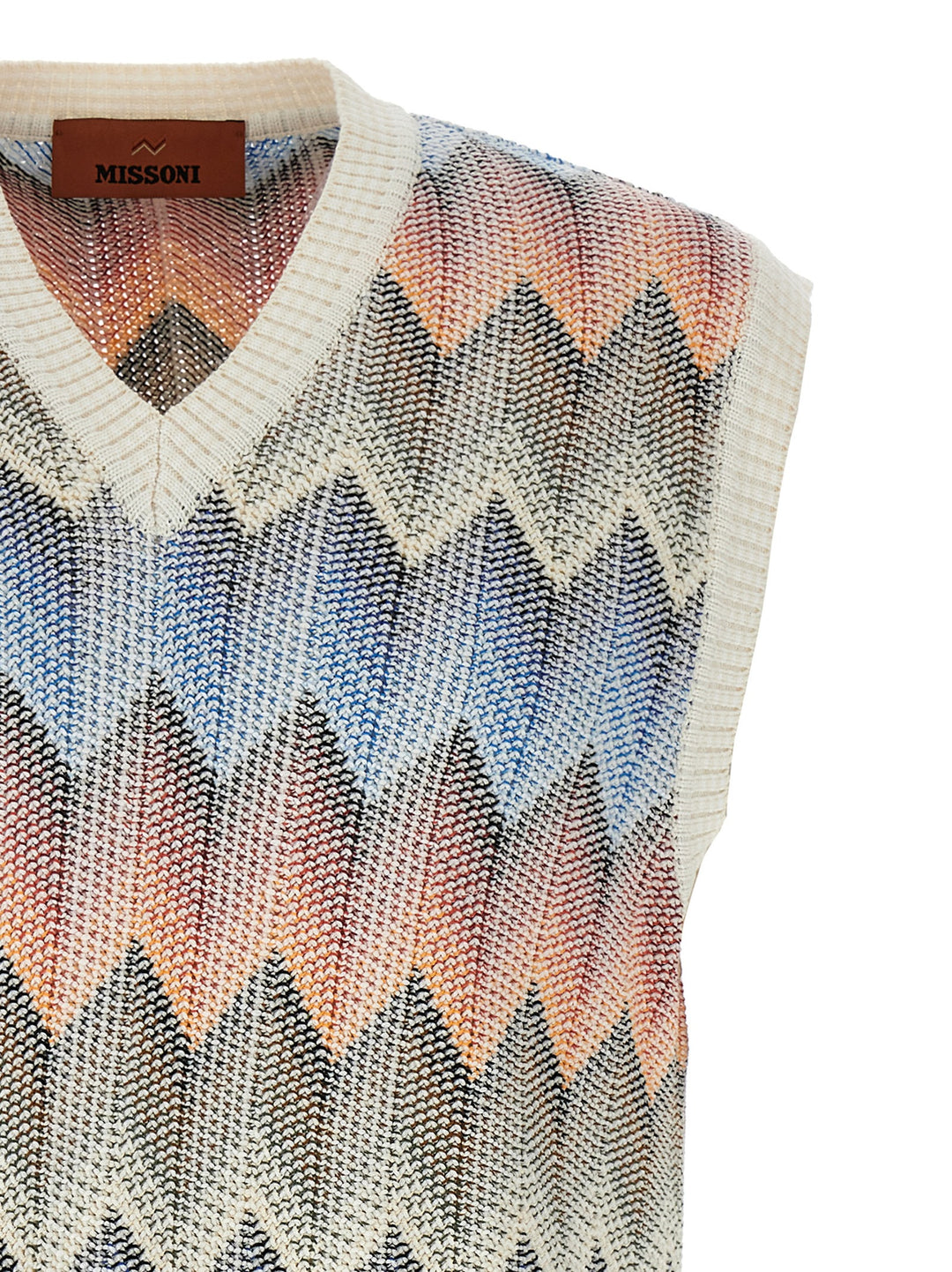 Missoni Chevron Vest Gilet - Multicolor | 1a208f027053fa7e9274fca62a3a43d12742e01e