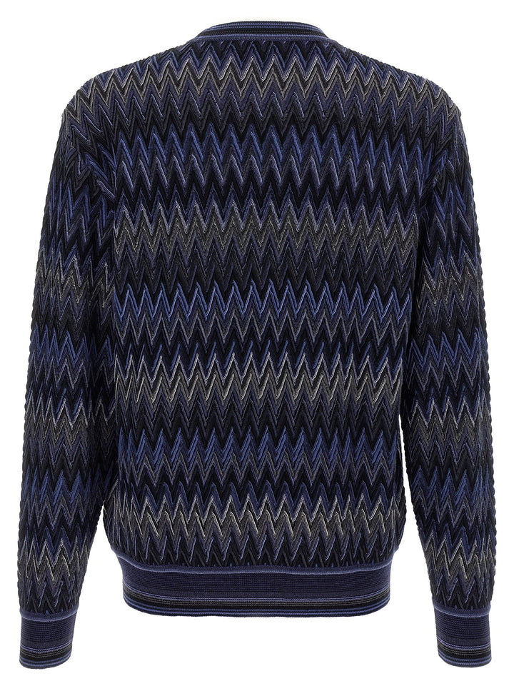 Missoni Zigzag Pattern Sweater Sweaters and Cardigans - Blue | 9e867bc3b89d5b393ad79f1ac33b8a2e03739fbb