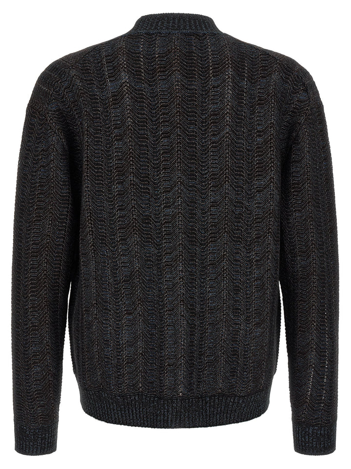 Missoni Greek Pattern Cardigan Sweaters and Cardigans - Blue | cfcac17a8b100125cdc3132598322dd42f645847