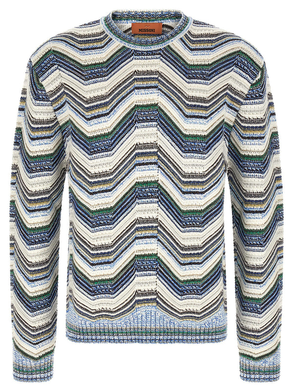 Geometric Zig Zag Sweater Sweaters And Cardigans Multicolor