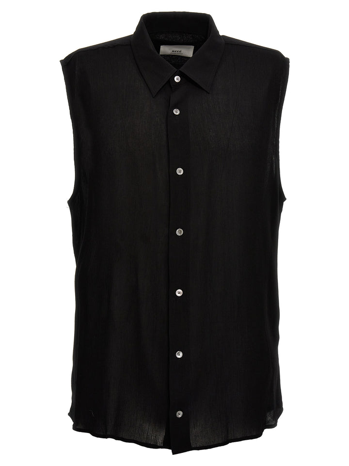 Sleeveless Shirt Shirt, Blouse Black