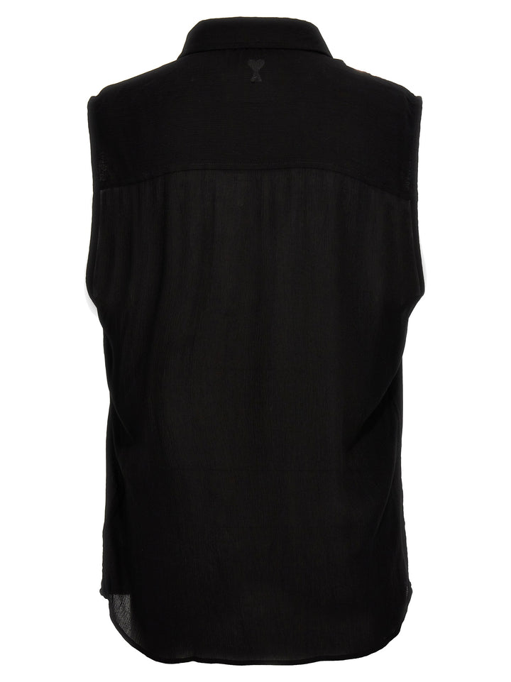 Sleeveless Shirt Shirt, Blouse Black