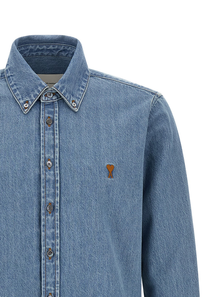 Ami Paris Ami De Coeur Shirt and Blouse - Blue | 4ecaad92ad89a6a08c569f11ce05f9e1dad2cd47