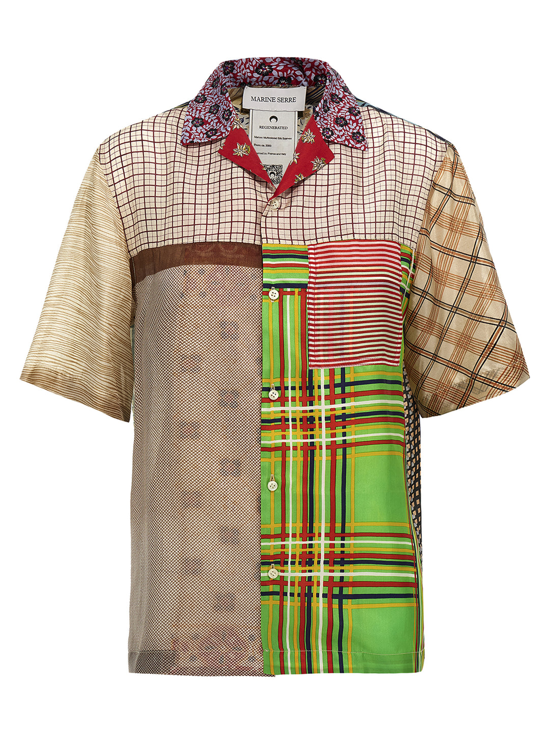 Marine Serre Regenerated Silk Scarves Bowling Shirt and Blouse - Multicolor | 2995b85446c052f3d934094f114225c1e016eb91