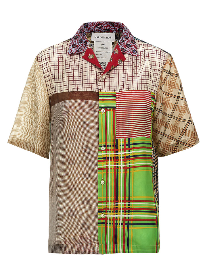 Marine Serre Regenerated Silk Scarves Bowling Shirt and Blouse - Multicolor | 2995b85446c052f3d934094f114225c1e016eb91