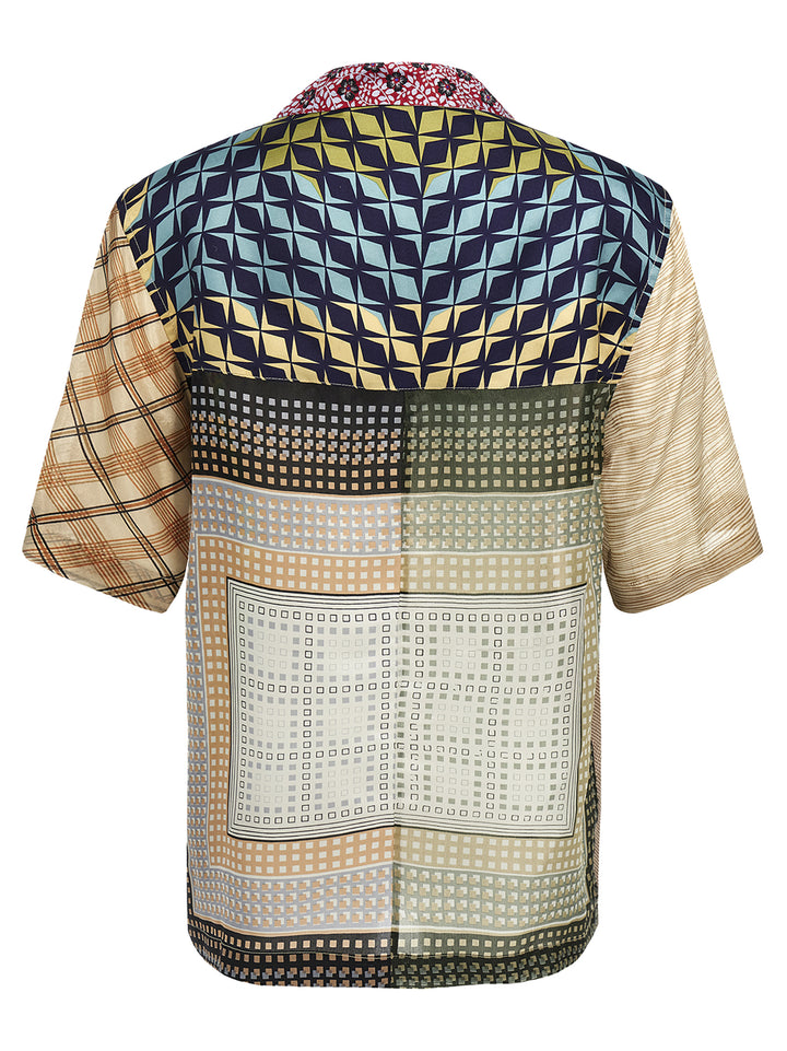 Marine Serre Regenerated Silk Scarves Bowling Shirt and Blouse - Multicolor | 3183c08607fe6086e86c0aafb78eea6fa659515e