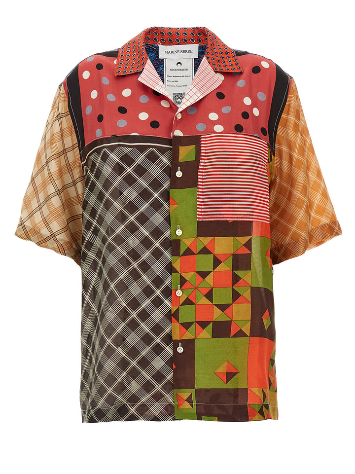 Marine Serre Regenerated Silk Scarves Bowling Shirt and Blouse - Multicolor | e96214a001c34cfeaa3862c449a04925bf63a309